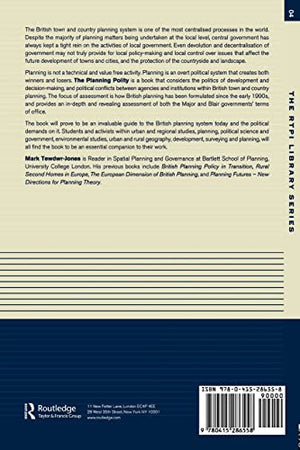The Planning Polity (RTPI Library Series),Used