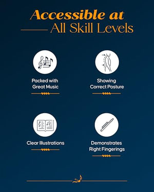 Beginner's Book for the Flute  Part One  Flute Sheet Music with Clear Illustrations  Flute Music Book to Learn Correct Postur,New