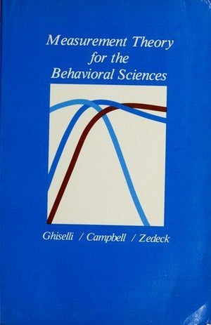 Measurement Theory for the Behavioral Sciences,Used