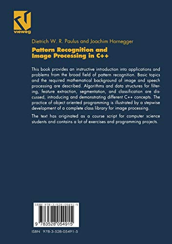 Pattern Recognition and Image Processing in C++,Used