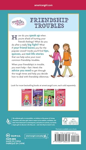 A Smart Girl's Guide: Friendship Troubles: Dealing with fights, being left out & the whole popularity thing (American Girl Wellb,Used