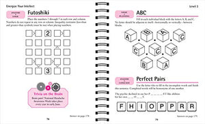 Brain Games  2 Books in 1  Puzzle Collection (Large Print),Used