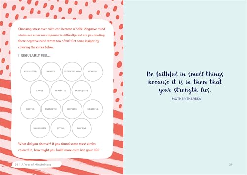 A Year Of Mindfulness: A 52Week Guided Journal To Cultivate Peace And Presence (A Year Of Reflections Journal)