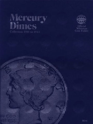 Coin Folders Dimes: Mercury, 19161945 (Official Whitman Coin Folder),Used