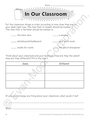 Critical and Creative Thinking Activities, Grade 3,Used