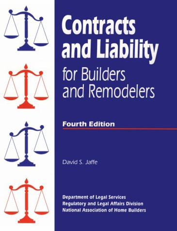 Contracts and Liability for Builders and Remodelers/With Disk,Used
