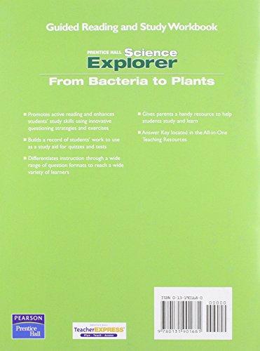 Science Explorer: Bacteria To Plants,Used