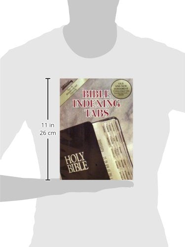 Bible Tab: Clear Tab with Silver Center Strip and Black Lettering,New