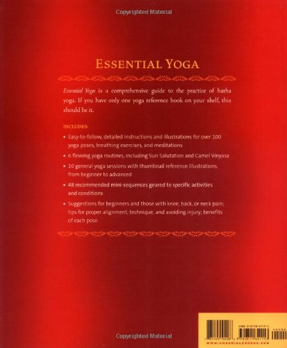 Essential Yoga: An Illustrated Guide to Over 100 Yoga Poses and Meditations,Used