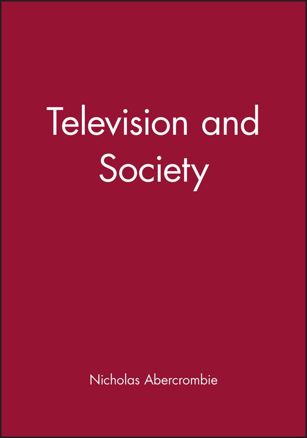 Television and Society (University of Cambridge Oriental),Used