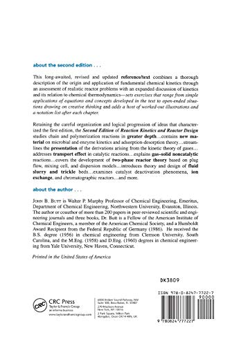 Reaction Kinetics and Reactor Design (Chemical Industries),Used