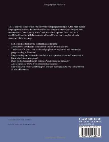 A First Course In Statistical Programming With R,New