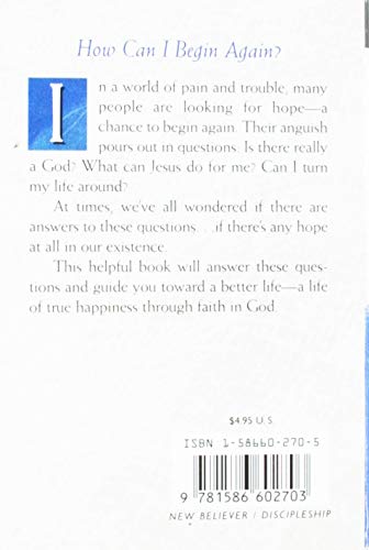 How Can I Begin Again: Answers to the Deepest Questions of Life,Used