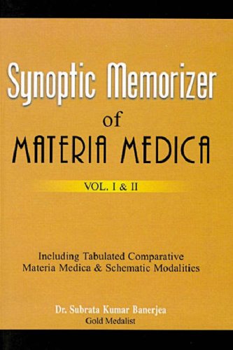 Synoptic Memorizer of Materia Medica by Banerjea, Subrata Kumar (2003) Hardcover,Used