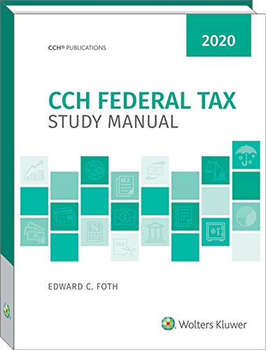 Cch Federal Tax Study Manual 2020,Used
