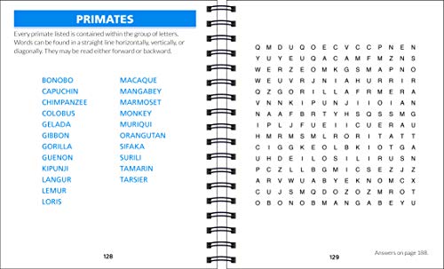 Brain Games  Word Search Large Print (Blue)