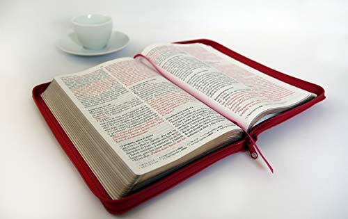 Biblia Reina Valera 1960 Letra Grande. Smil Piel Fucsia, Cremallera, Tamao Manual / Spanish Holy Bible Rvr 1960. Handy Size, Lar