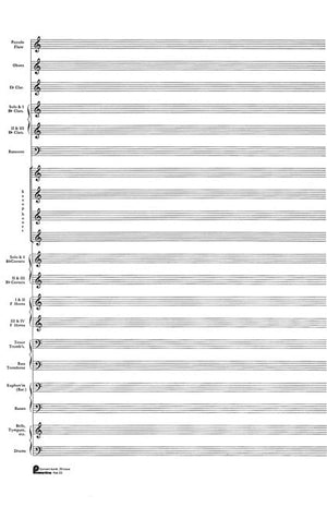 23. Score Pad: 20Stave (Concert Band): Passantino Manuscript Paper,New
