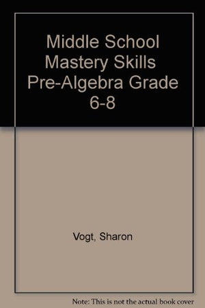 Middle School Mastery Skills PreAlgebra Grade 68,Used
