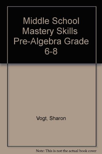 Middle School Mastery Skills PreAlgebra Grade 68,Used