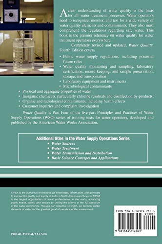 Water Quality (Principles and Practices of Water Supply Operations),Used