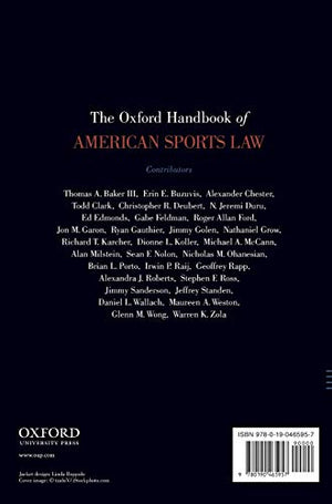 The Oxford Handbook of American Sports Law (Oxford Handbooks),Used