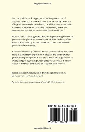 A Student Handbook Of Greek And English Grammar