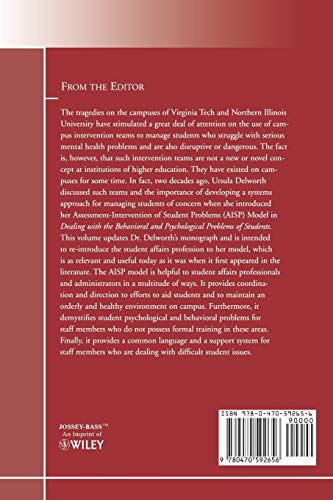 Dealing with the Behavioral and Psychological Problems of Students: A Contemporary Update: New Directions for Student Services, ,Used