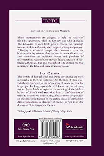 1 and 2 Samuel: An Introduction and Commentary (Tyndale Old Testament Commentaries, Volume 8),Used