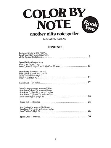 Color by Note, Bk 2: Another Nifty Notespeller,Used