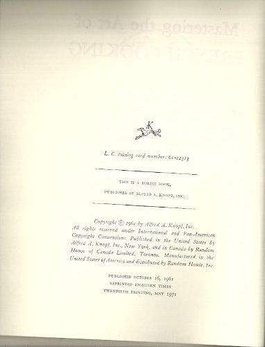 Mastering the Art of French Cooking,New