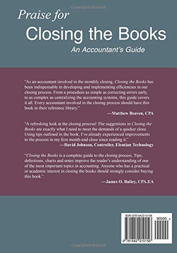 Closing the Books: Fifth Edition: An Accountants Guide,Used