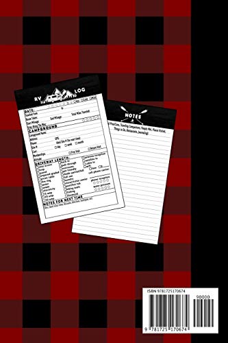 RV Log Book Camping Journal: Road Trip Planner, Caravan Travel Journal For RV And Motor Home, Summer Camping Memory Keepsake Boo,Used