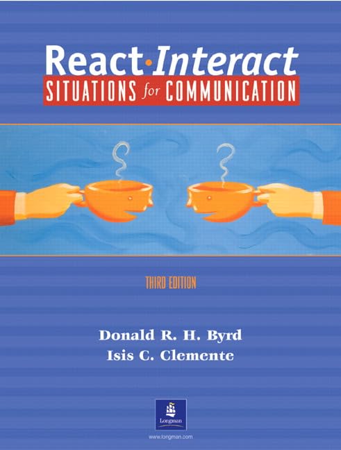 React Interact: Situations for Communication, Third Edition,Used