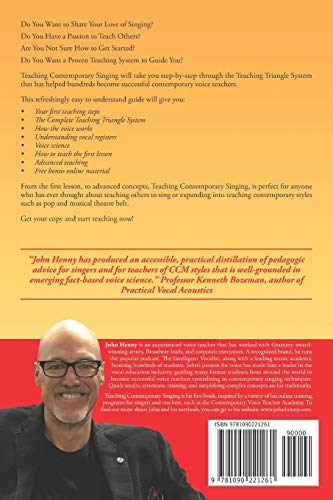 Teaching Contemporary Singing: The Proven Method for Becoming a Successful, Confident Voice Teacher and Getting Vocal Breakthrou,Used