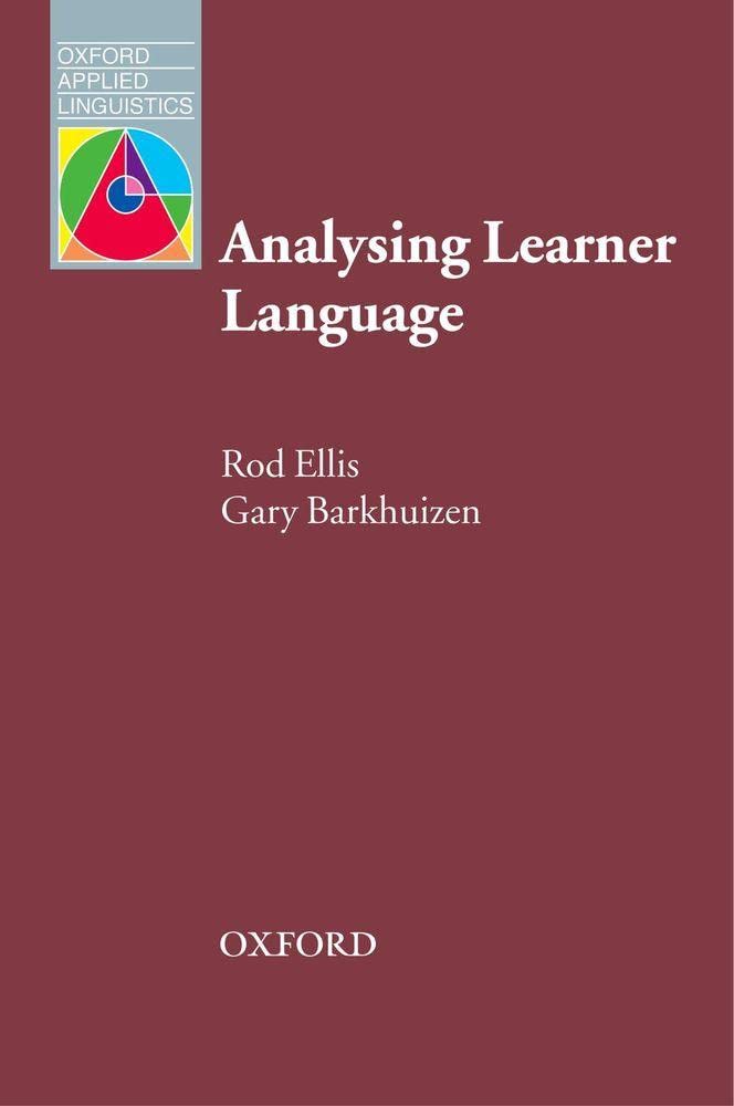 Analysing Learner Language (Oxford Applied Linguistics),Used