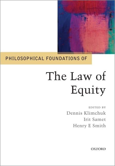 Philosophical Foundations of the Law of Equity,Used