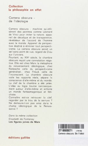 Camera obscura : de l'idologie (0000),Used