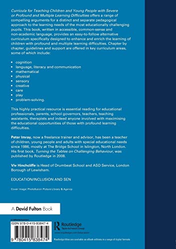 Curricula for Teaching Children and Young People with Severe or Profound and Multiple Learning Difficulties (nasen spotlight),Used
