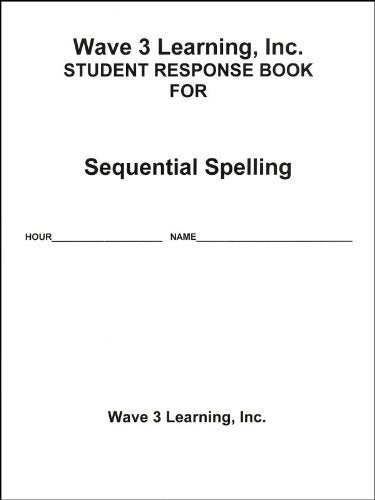 Avko Student Response Book for Sequential Spelling,Used