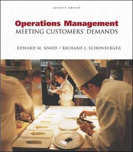 Operations Management: Meeting Customer'S Demands With Student Cdrom,Used