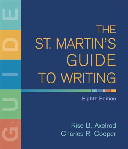 The St. Martin's Guide to Writing,Used
