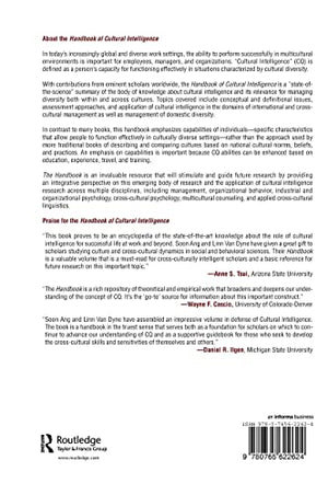 Handbook of Cultural Intelligence: Theory Measurement and Application,Used