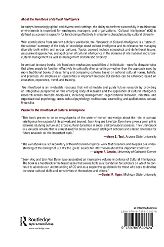 Handbook of Cultural Intelligence: Theory Measurement and Application,Used