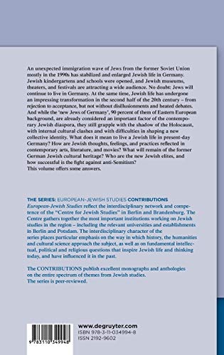 Being Jewish in 21stCentury Germany (Europischjdische Studien  Beitrge, 16),Used