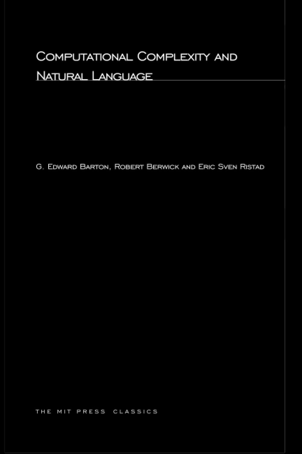 Computational Complexity and Natural Language (Computational Models of Cognition and Perception),Used