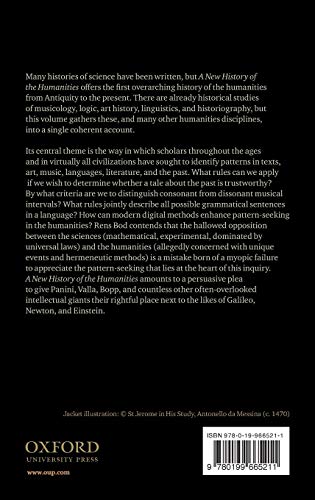 A New History of the Humanities: The Search for Principles and Patterns from Antiquity to the Present,Used