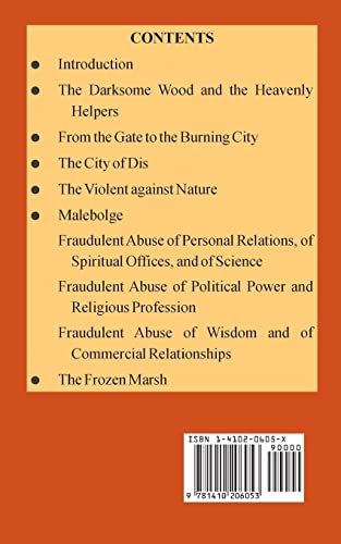 The Dread Inferno: Notes for Beginners in the Study of Dante,Used