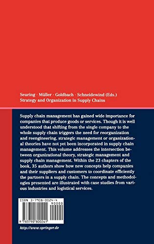 Strategy and Organization in Supply Chains,Used
