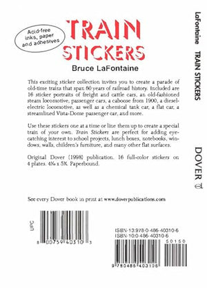 Train Stickers (Dover Little Activity Books: Travel),Used